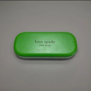 Kate Spade Green Black Hard Shell Case With Cloth Brand New Discounted Has Scuff